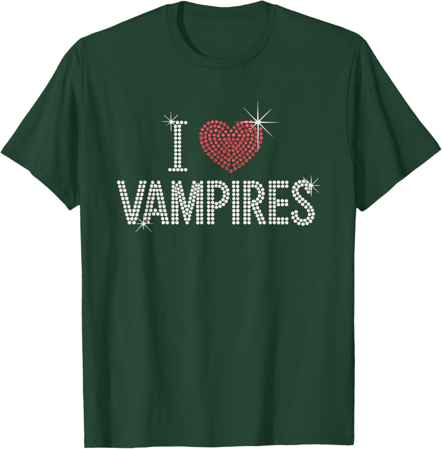 I Love Vampires Cute Halloween T-Shirt - T-Shirt | Forest