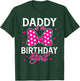 Daddy of The Birthday Girl Cute Pink Bow Family Matching T-Shirt - T-Shirt | Forest