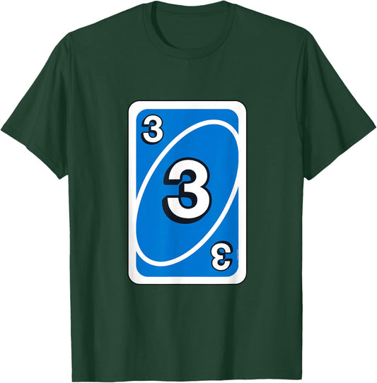 UNO Halloween Blue 3" Card T-Shirt - T-Shirt | Forest