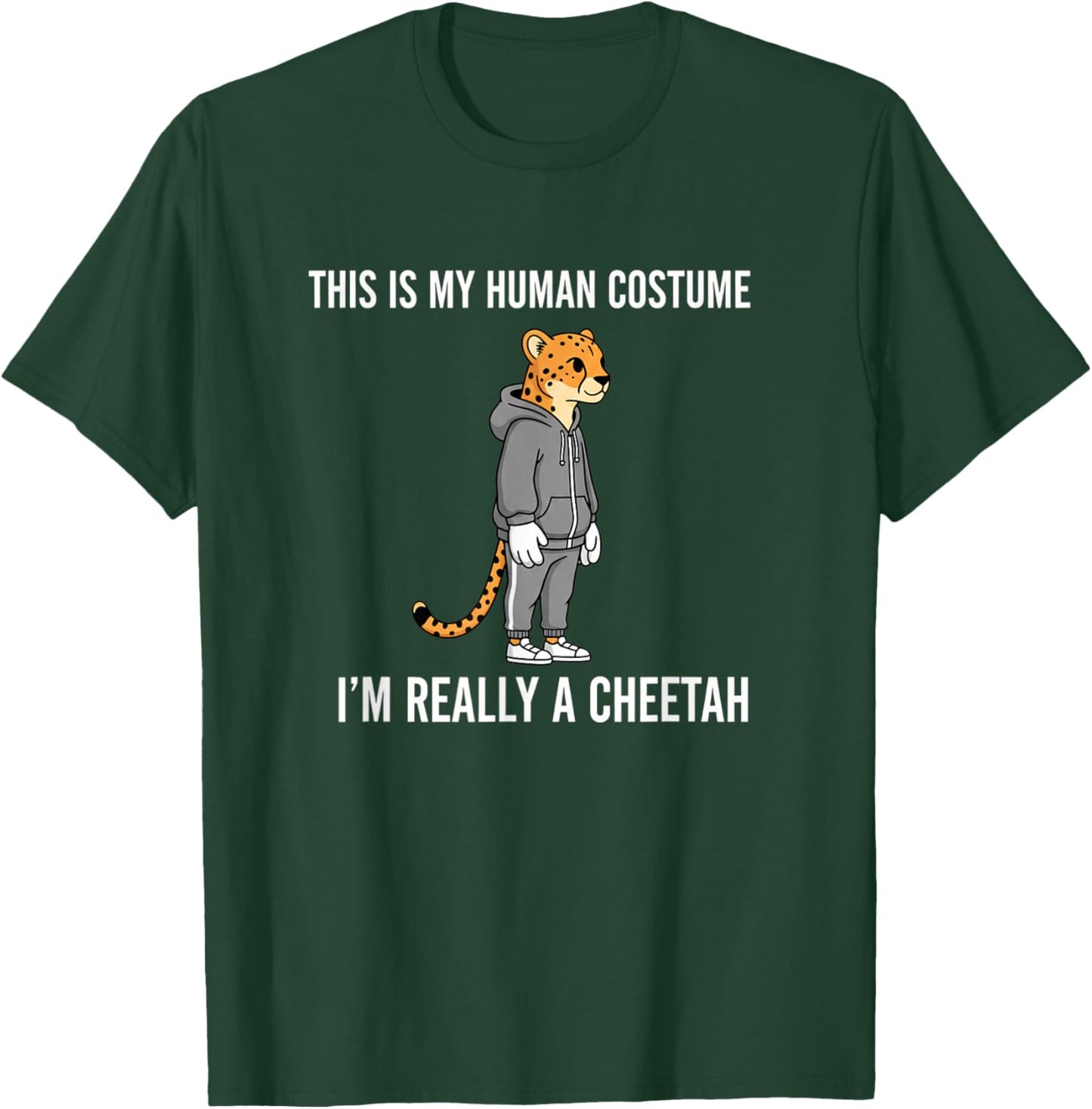This is My Human Costume I'm Really A Cheetah Kids Funny Che T-Shirt - T-Shirt | Forest