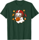 Cute Ghost Football Player Halloween Kawaii Pumpkin Kids T-Shirt - T-Shirt | Forest
