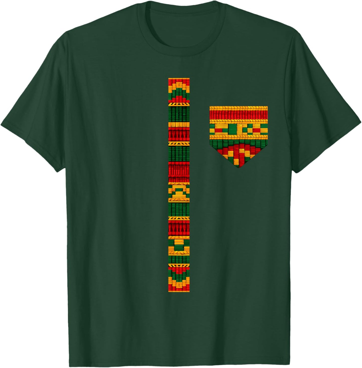 Black History Month African American Women Men Dashiki Print T-Shirt - T-Shirt | Forest