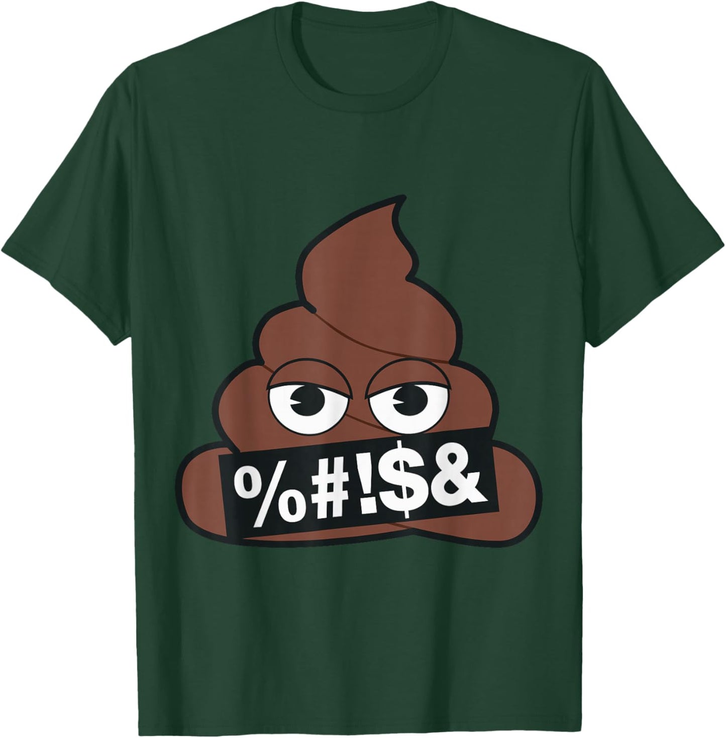 Official Emoji Poop Censored Yellow Smile Face T-Shirt - T-Shirt | Forest
