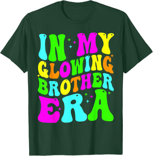in My Glowing Brother Era Groovy Colorful Bright T-Shirt - T-Shirt | Forest