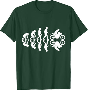 Motorcycle Evolution Funny Racing Sport Street Bike Biker T-Shirt - T-Shirt | Forest
