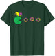 Mardi Gras Video Game Eating Cake Retro Gamer Men Women Kids T-Shirt - T-Shirt | Forest