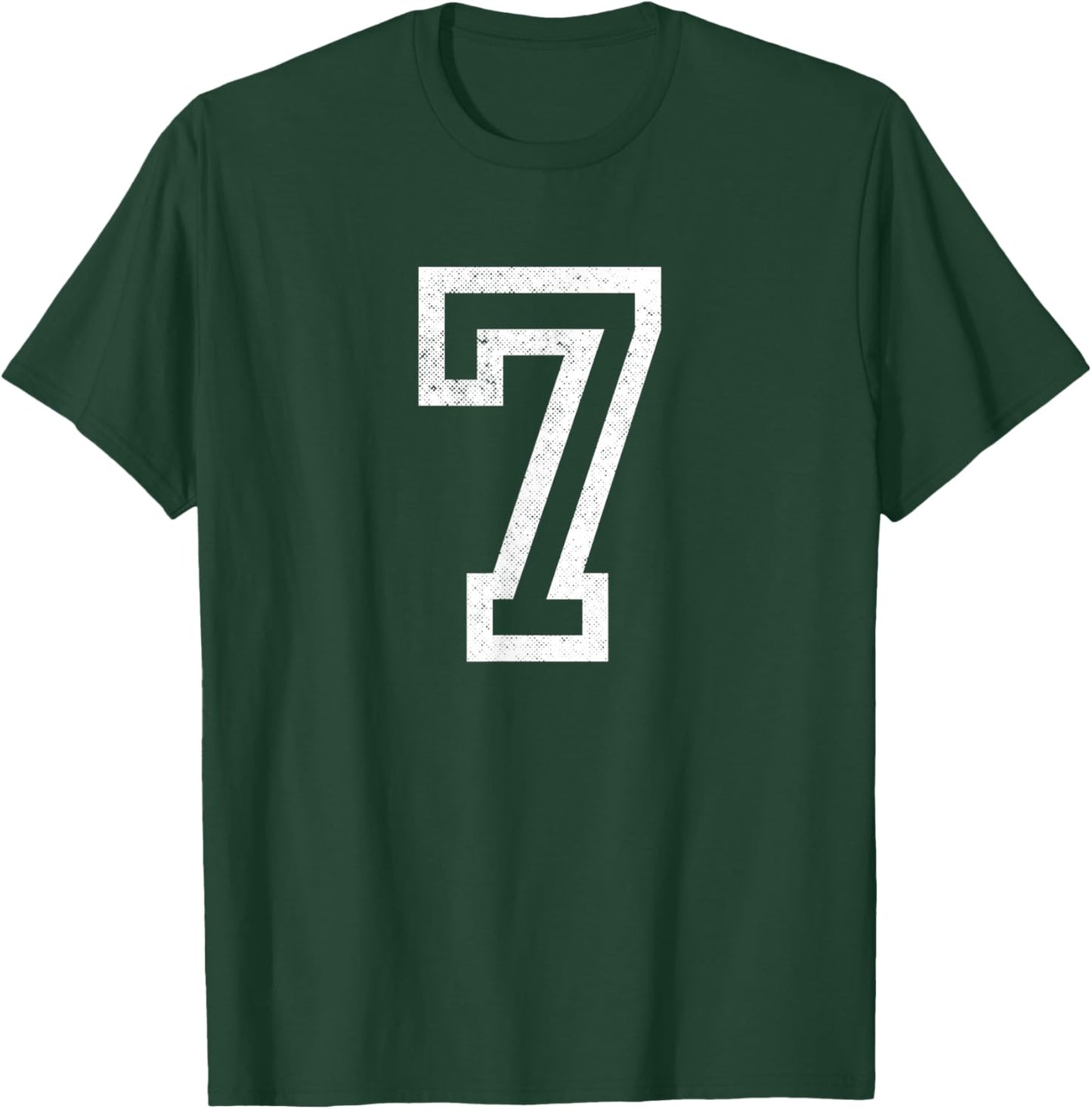 Number 7 Seven Funny Trendy Gen Alpha Meme Slang Boys Girls T-Shirt - T-Shirt | Forest