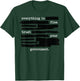 Everything is Fine Trust Your Government Redacted Text T-Shirt - T-Shirt | Forest