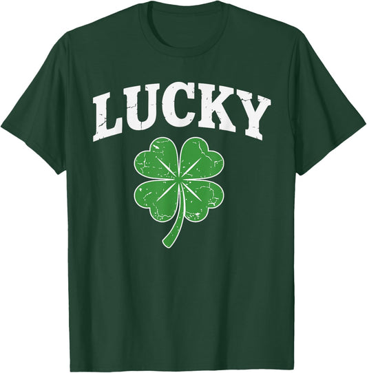 Shamrock Lucky Funny St Patricks Day Women Kids T-Shirt - T-Shirt | Forest