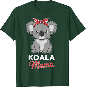 Koala Mom Women Koala Lover Koala Mama T-Shirt - T-Shirt | Forest