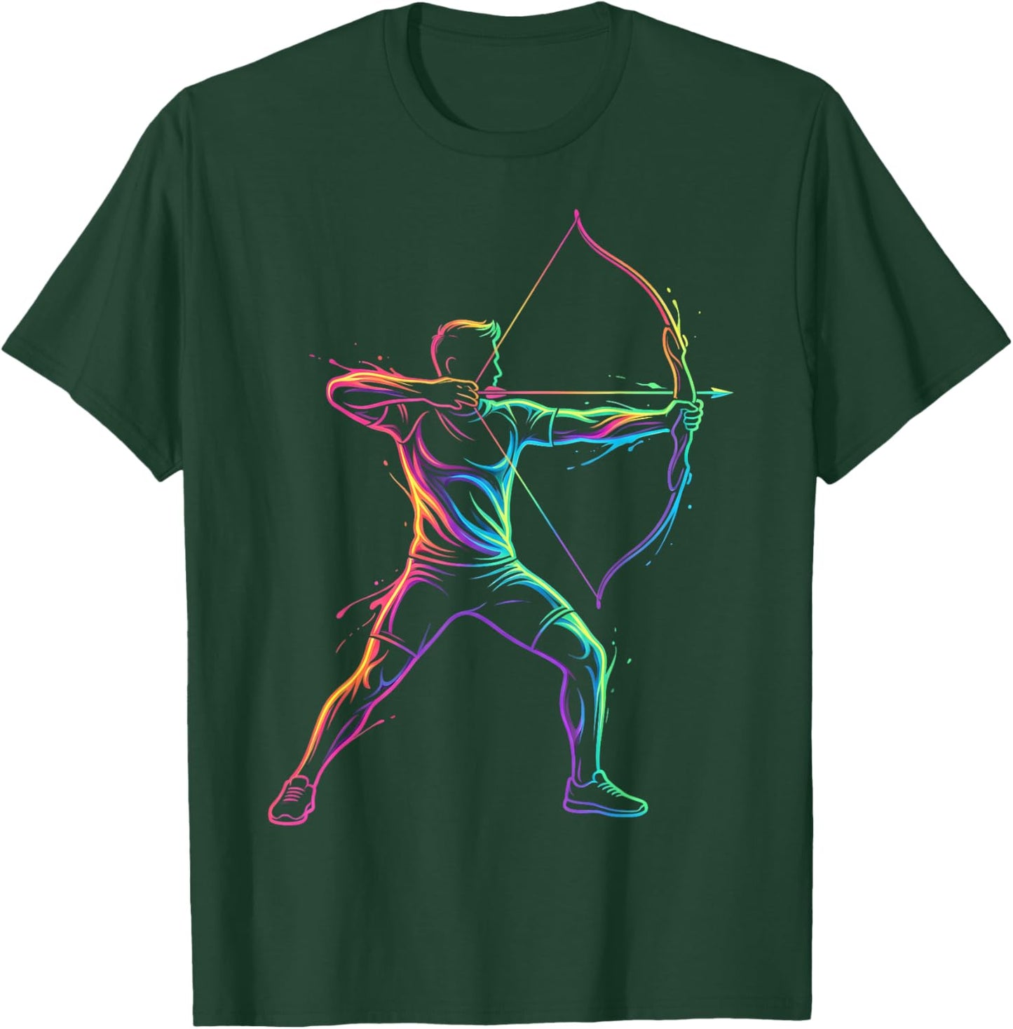 Archery Player Men Kids Boys T-Shirt - T-Shirt | Forest