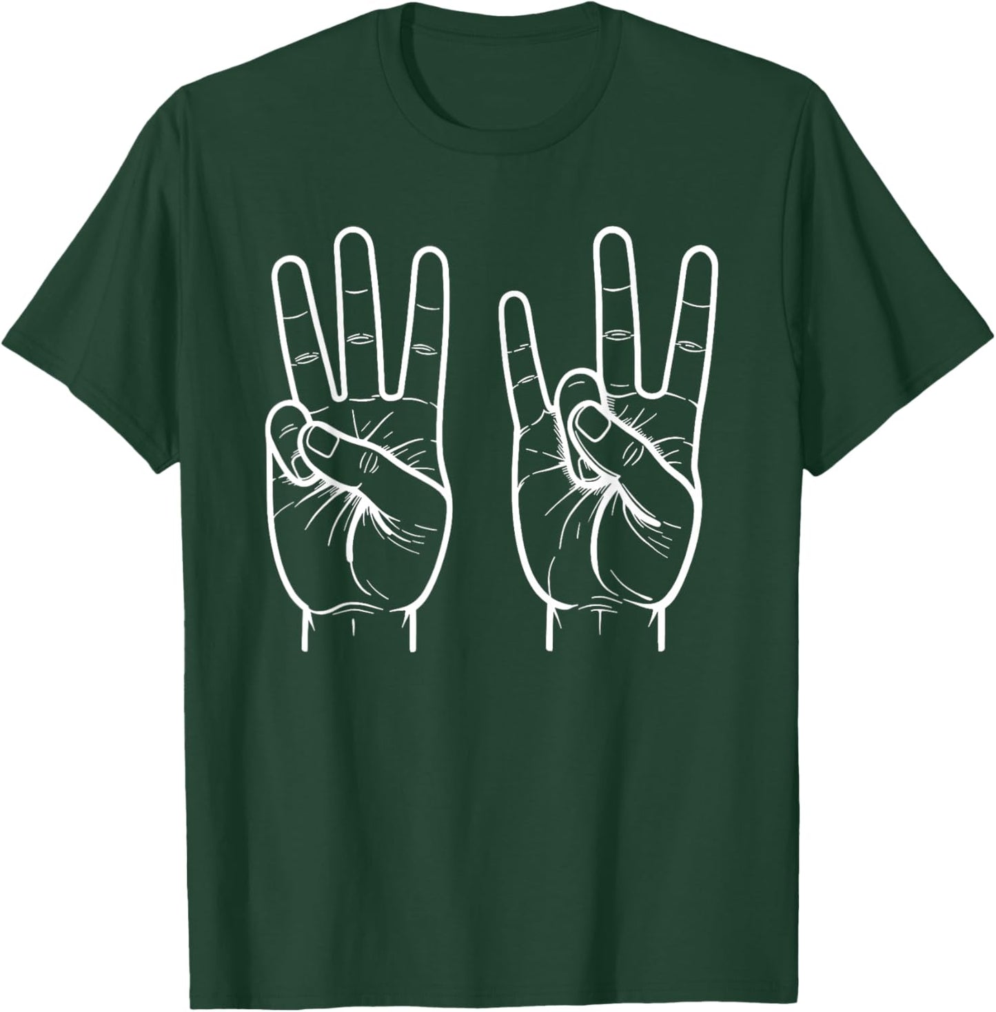 ASL Sign Language Funny 6 7 Meme Six Seven Slang 6 7 Hands T-Shirt - T-Shirt | Forest