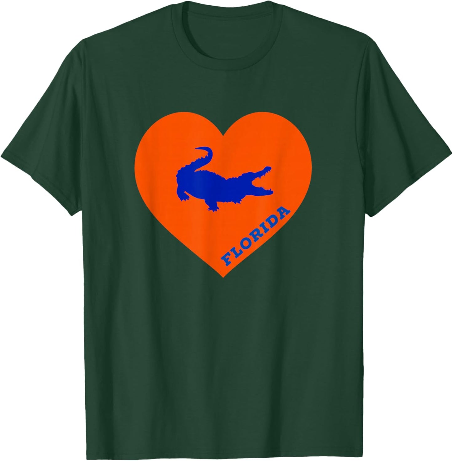 A Gator with a Florida Heart T-Shirt - T-Shirt | Forest