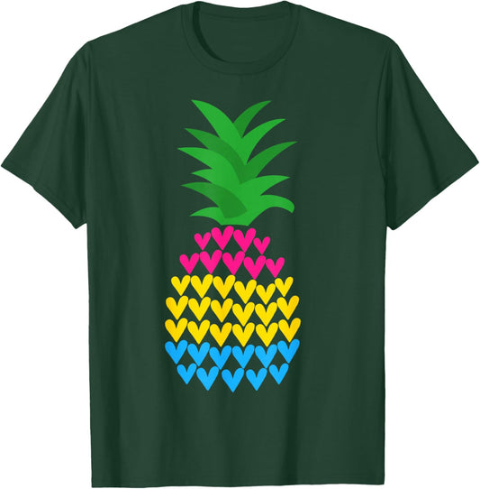 Pansexual Pride Flag Funny Pineapple Pansexual T-Shirt - T-Shirt | Forest