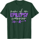 Mom of an Epilepsy Warrior Purple Ribbon Epilepsy Awareness T-Shirt - T-Shirt | Forest