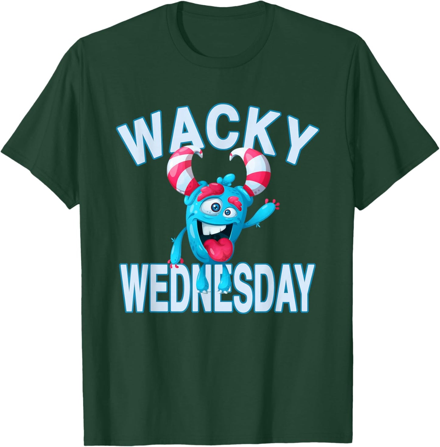 Wacky Wednesday Kids and Teachers | Mismatch Day Spirit Week T-Shirt - T-Shirt | Forest