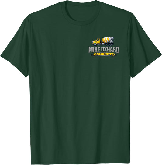 Mike Oxhard Concrete Construction Work Truck T-Shirt - T-Shirt | Forest