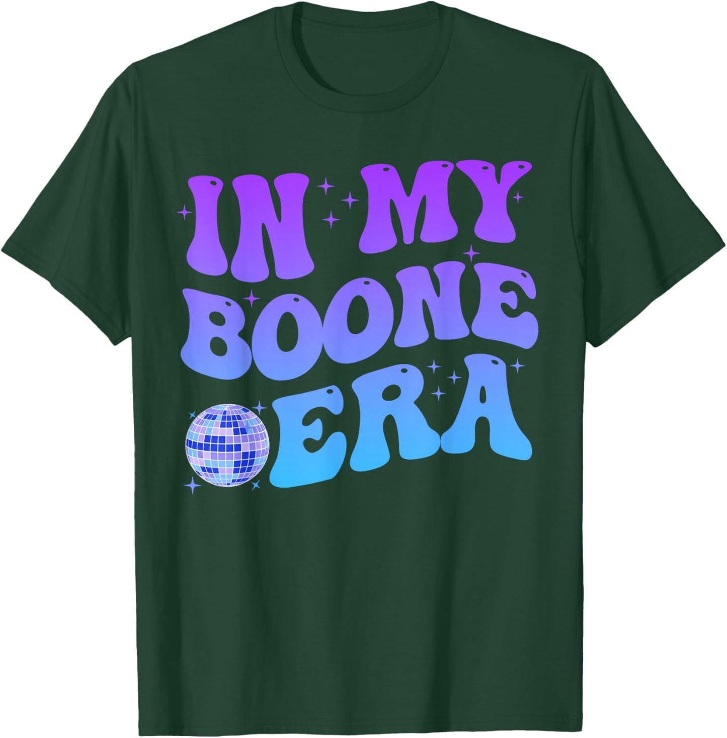 in My Boone Era Funny Boone Heart Men Women Kids Groovy T-Shirt - T-Shirt | Forest