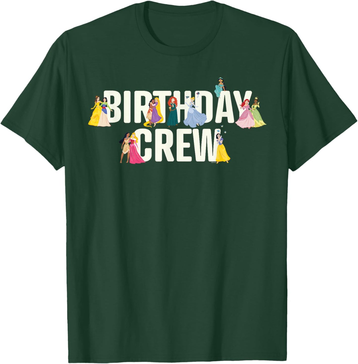Disney Princess Squad Birthday Crew Matching Birthday Party T-Shirt - T-Shirt | Forest