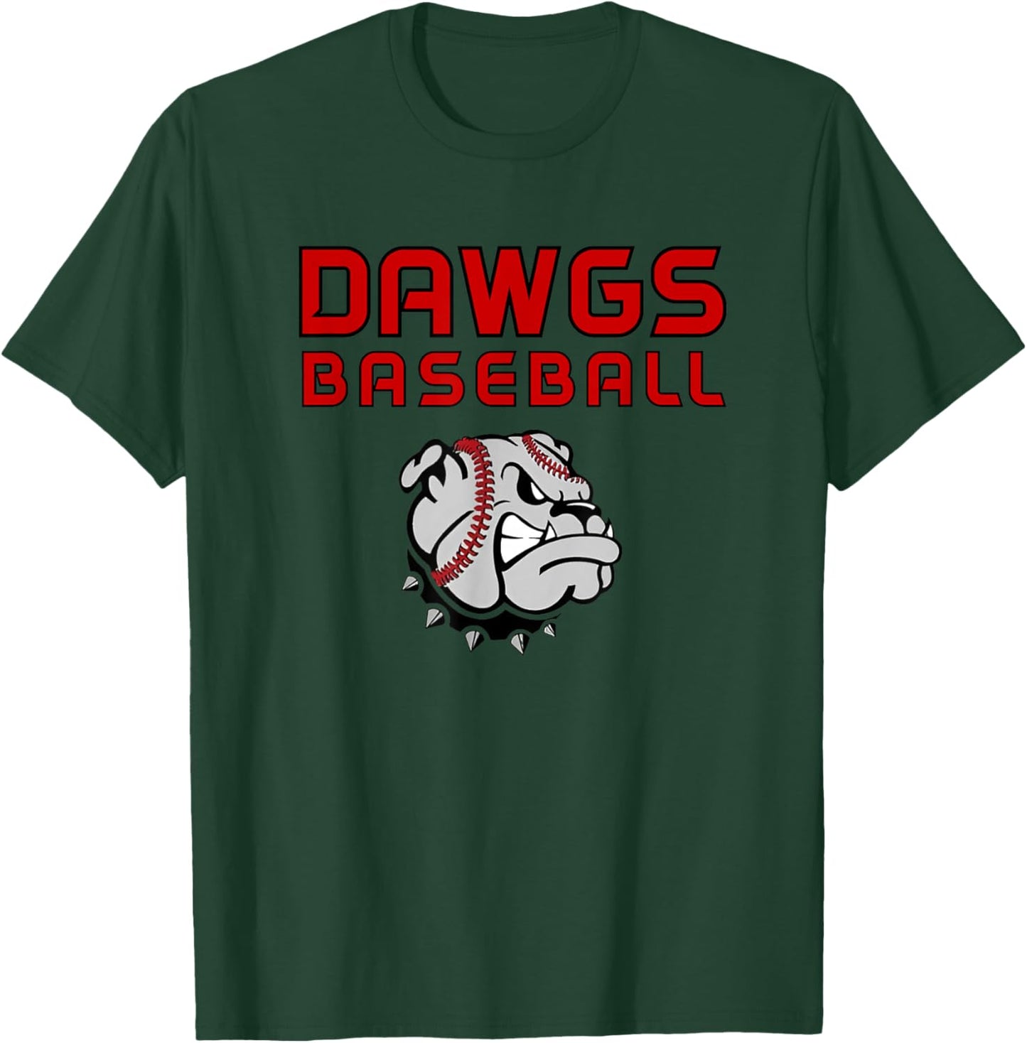 Dawgs Baseball Red T-Shirt - T-Shirt | Forest