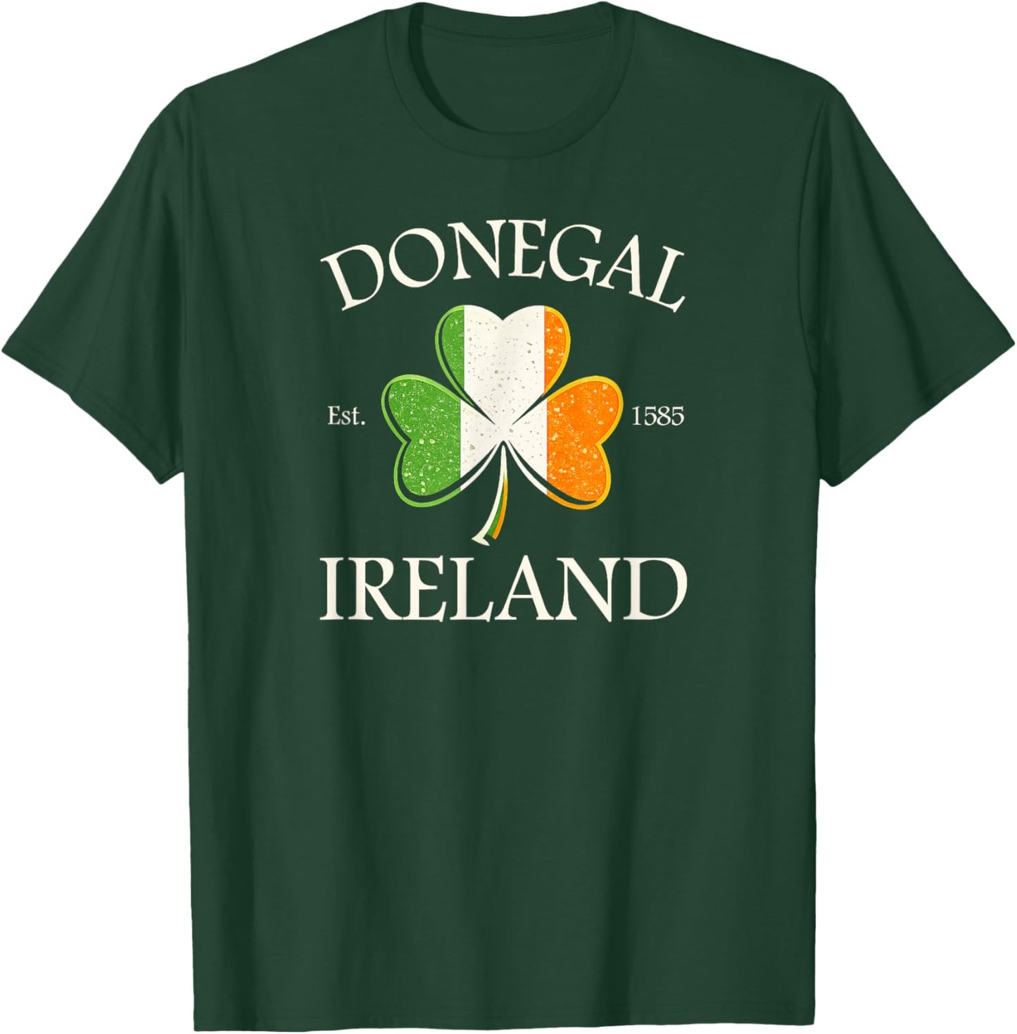 Donegal Ireland Est 1585 Shamrock St. Patrick’s Day T-Shirt - T-Shirt | Forest