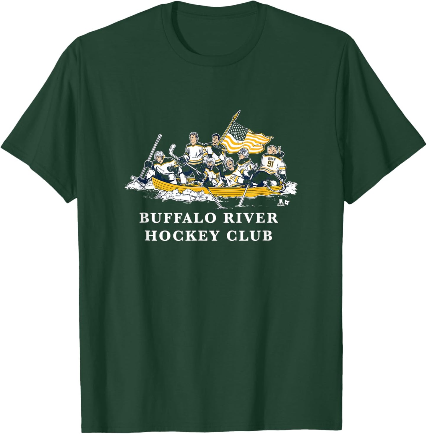 Buffalo River Hockey Crossing - Buffalo Hockey T-Shirt - T-Shirt | Forest