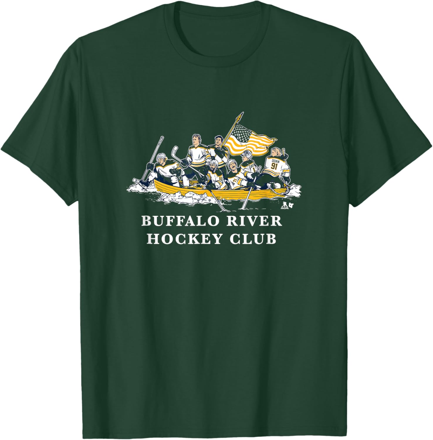 Buffalo River Hockey Crossing - Buffalo Hockey T-Shirt - T-Shirt | Forest