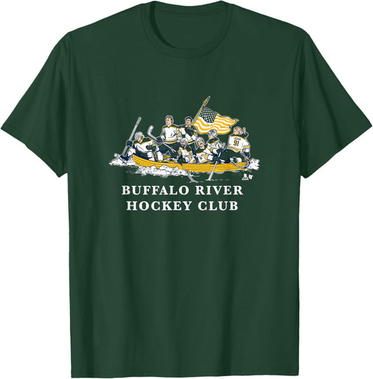 Buffalo River Hockey Crossing - Buffalo Hockey T-Shirt - T-Shirt | Forest