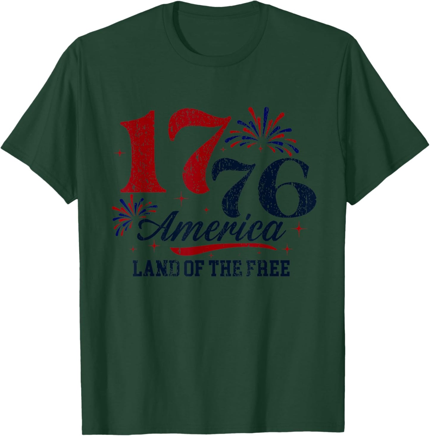 1776 America Land of The Free T-Shirt - T-Shirt | Forest