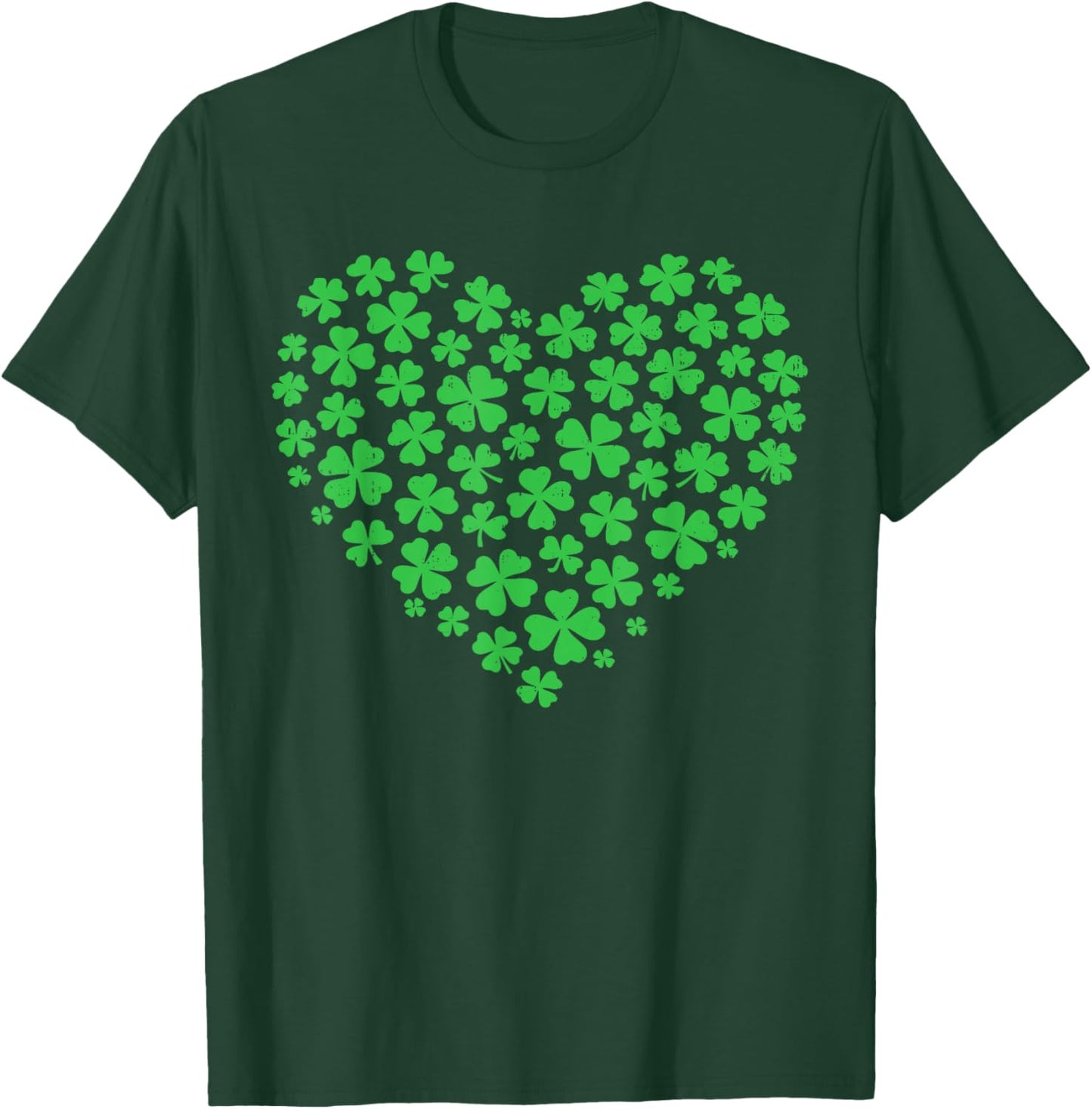 Shamrock Heart St Patricks Day for Saint Patricks Day T-Shirt - T-Shirt | Forest