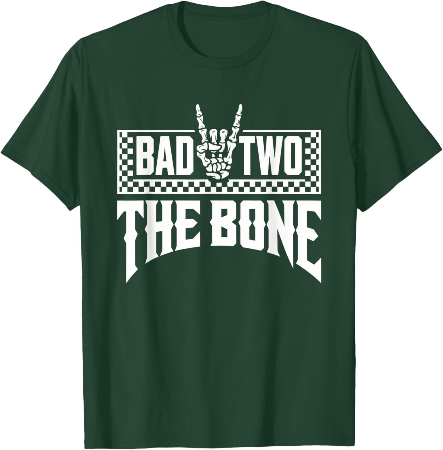 Bad Two The Bone Birthday 2 Years Old Kids Bday Party T-Shirt - T-Shirt | Forest