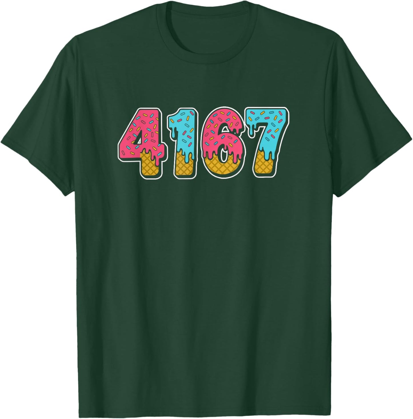 41 67 Ice Cream Drip Meme 6 7 6-7 4 1 4-1 Forty One T-Shirt - T-Shirt | Forest