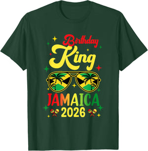 30Th 20Th Birthday King Jamaica Vacation Party 2026 T-Shirt - T-Shirt | Forest