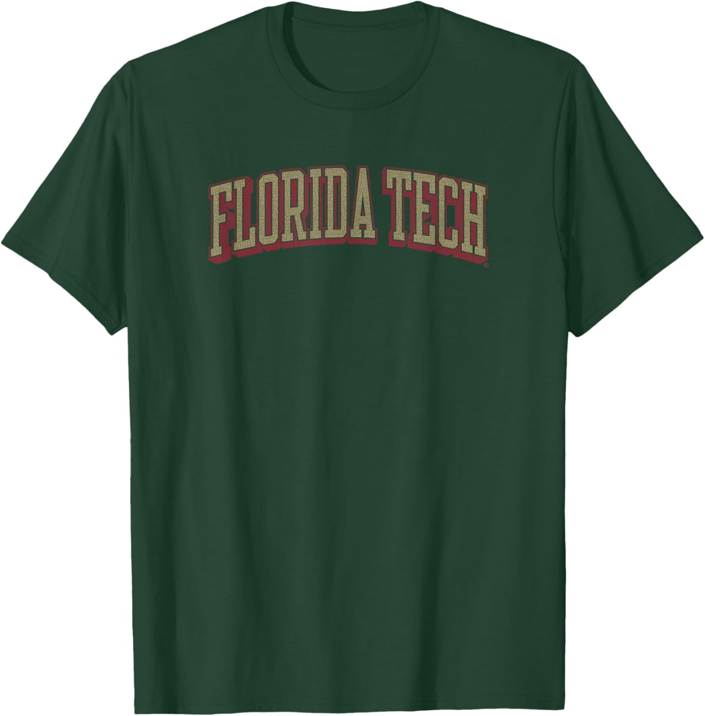 Florida Tech Panthers Retro Arch Black Officially Licensed T-Shirt - T-Shirt | Forest
