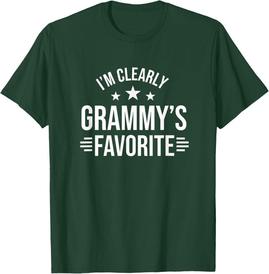 Grandparent I'm Clearly Grammy's Favorite, Proud Grammy T-Shirt - T-Shirt | Forest