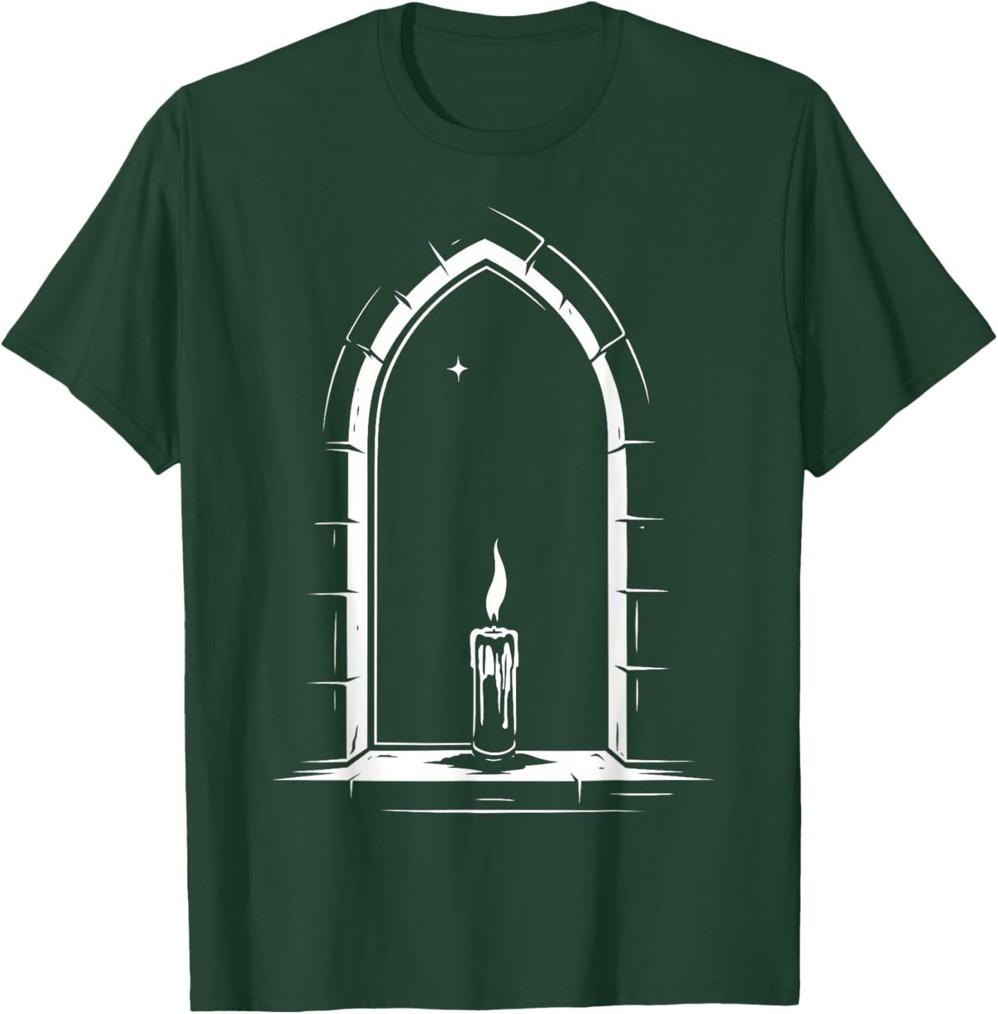 Imbolc Candle Symbol Seasonal Light Motif Pagan Festival T-Shirt - T-Shirt | Forest