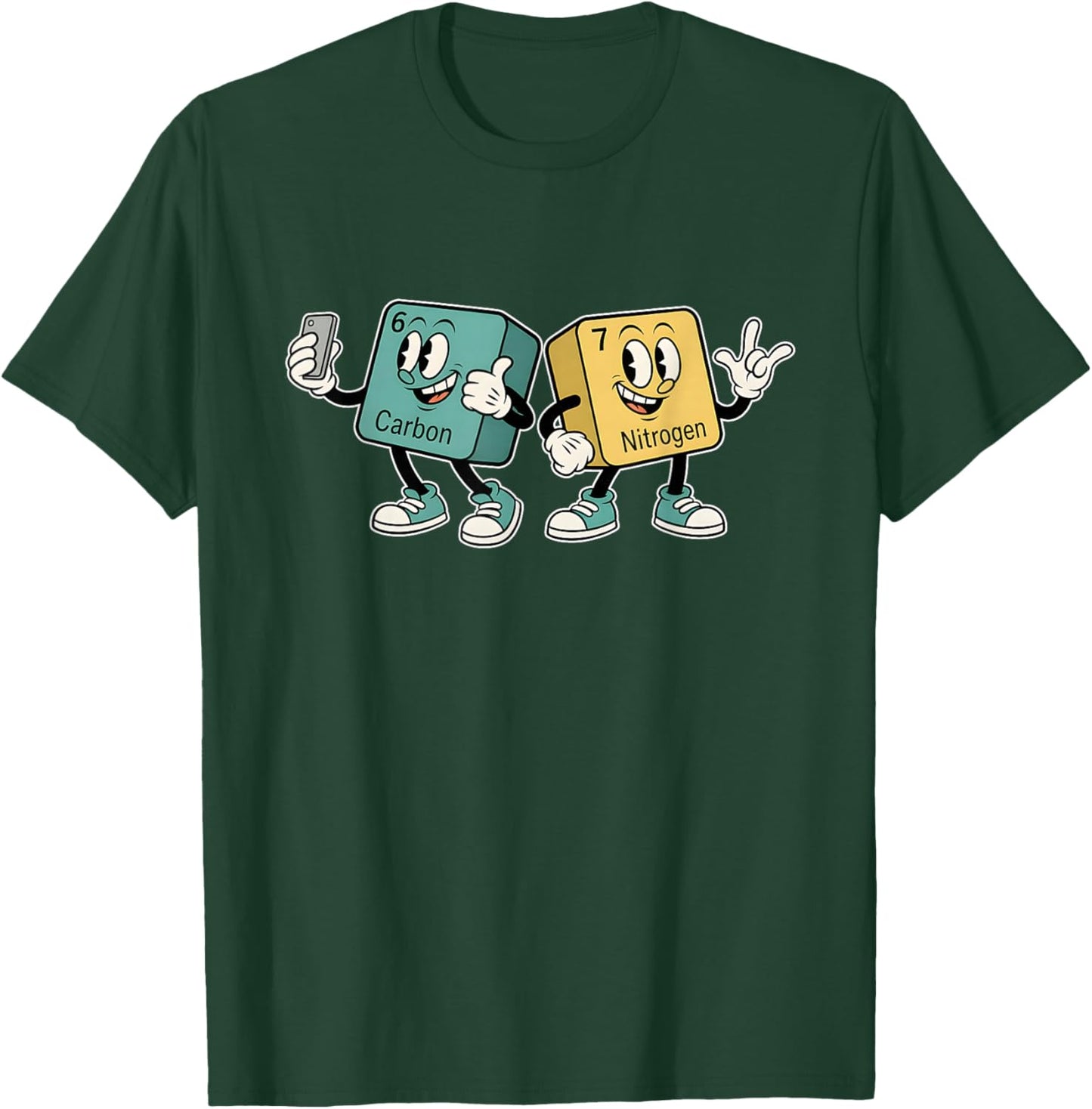 67 Science Shirt - Carbon Nitrogen 6-7 T-Shirt - T-Shirt | Forest
