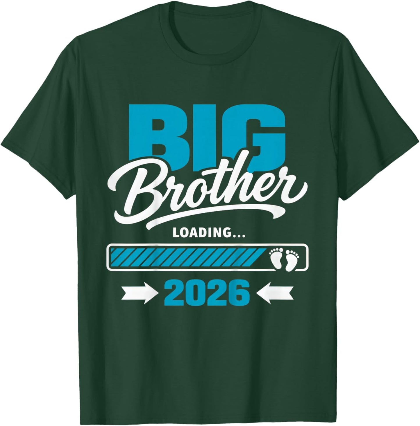 Kids Kids Big Brother Loading 2026, Promoted to Big Brother 2026 T-Shirt - T-Shirt | Forest