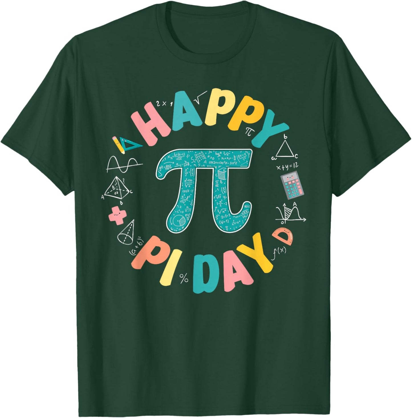 Funny Pi Day for Math Lover Math Teacher Pi Day 3.14 Kids T-Shirt - T-Shirt | Forest