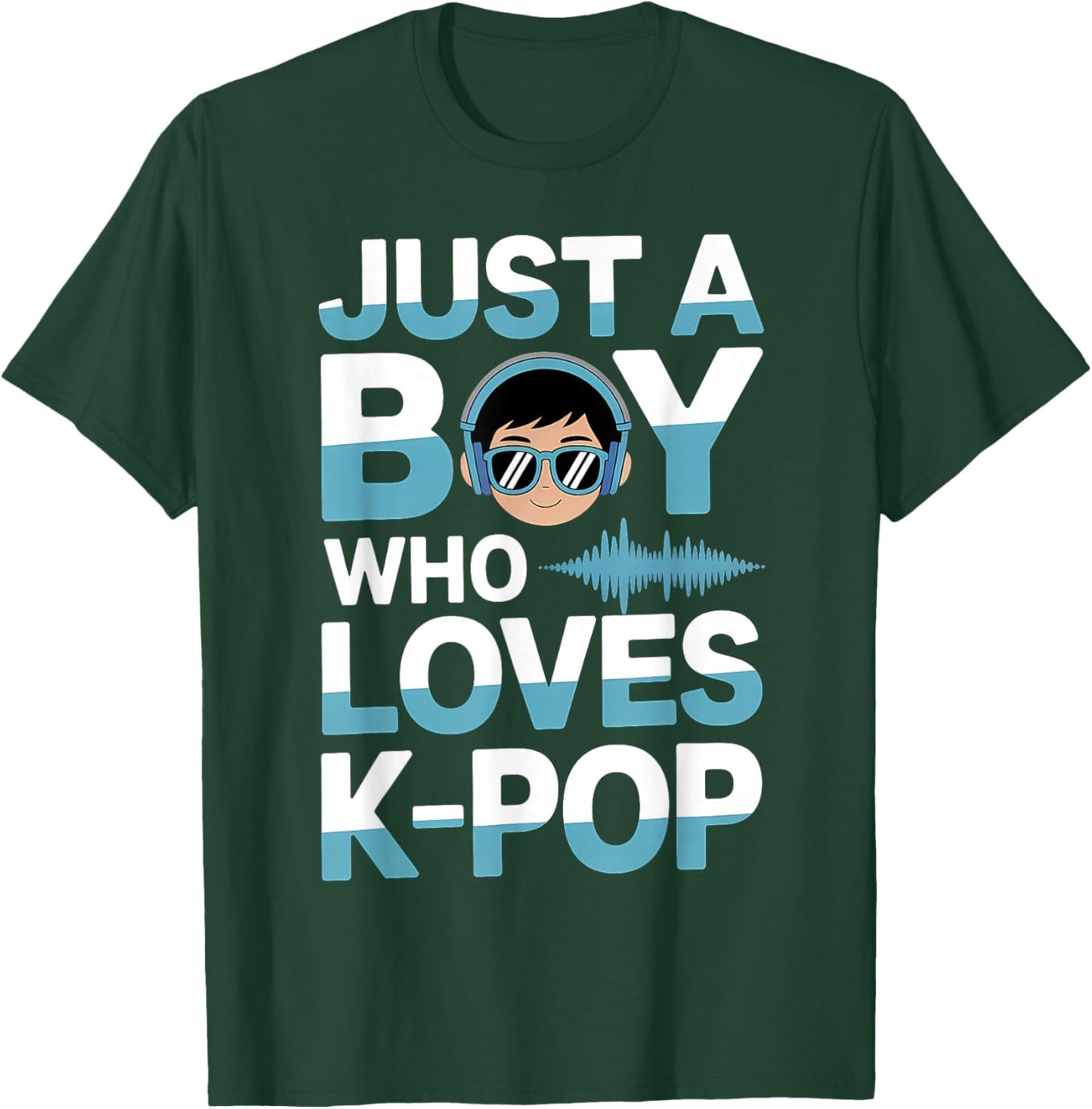 Just A Boy Who Loves K-Pop Music Fan T-Shirt - T-Shirt | Forest
