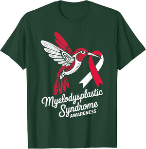 Myelodysplastic Syndrome Blood Cancer MDS Awareness T-Shirt - T-Shirt | Forest