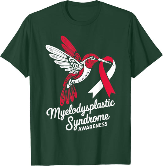 Myelodysplastic Syndrome Blood Cancer MDS Awareness T-Shirt - T-Shirt | Forest