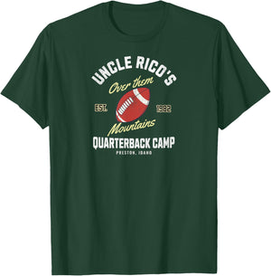 Uncle Rico's Quarterback Camp Vintage Football Graphic Sport T-Shirt - T-Shirt | Forest