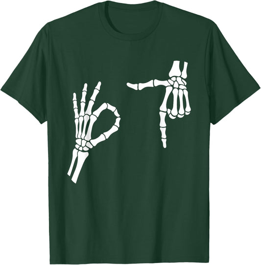 67 Skeleton Funny Six Seven Meme Gen Alpha Slang Halloween T-Shirt - T-Shirt | Forest