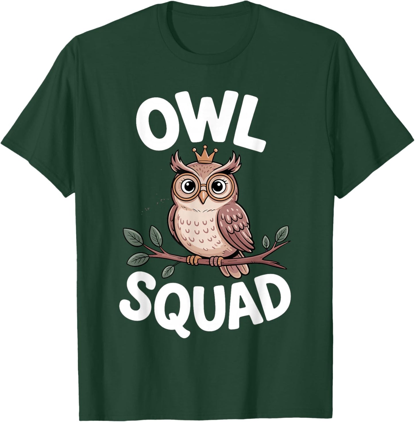 Unique Owl Art Women Kids Adults Animal Owl Lover T-Shirt - T-Shirt | Forest