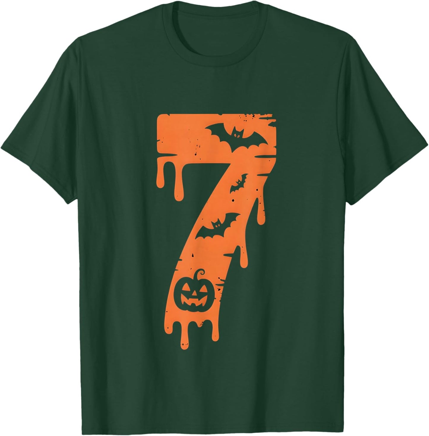 7 Number Meme 67 Six Seven Halloween T-Shirt - T-Shirt | Forest