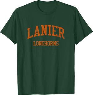 Lanier High School HS Sugar Hill GA Vintage Sports T-Shirt - T-Shirt | Forest