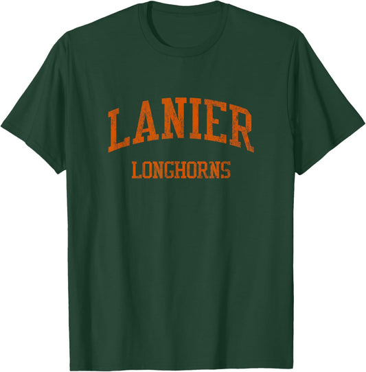 Lanier High School HS Sugar Hill GA Vintage Sports T-Shirt - T-Shirt | Forest