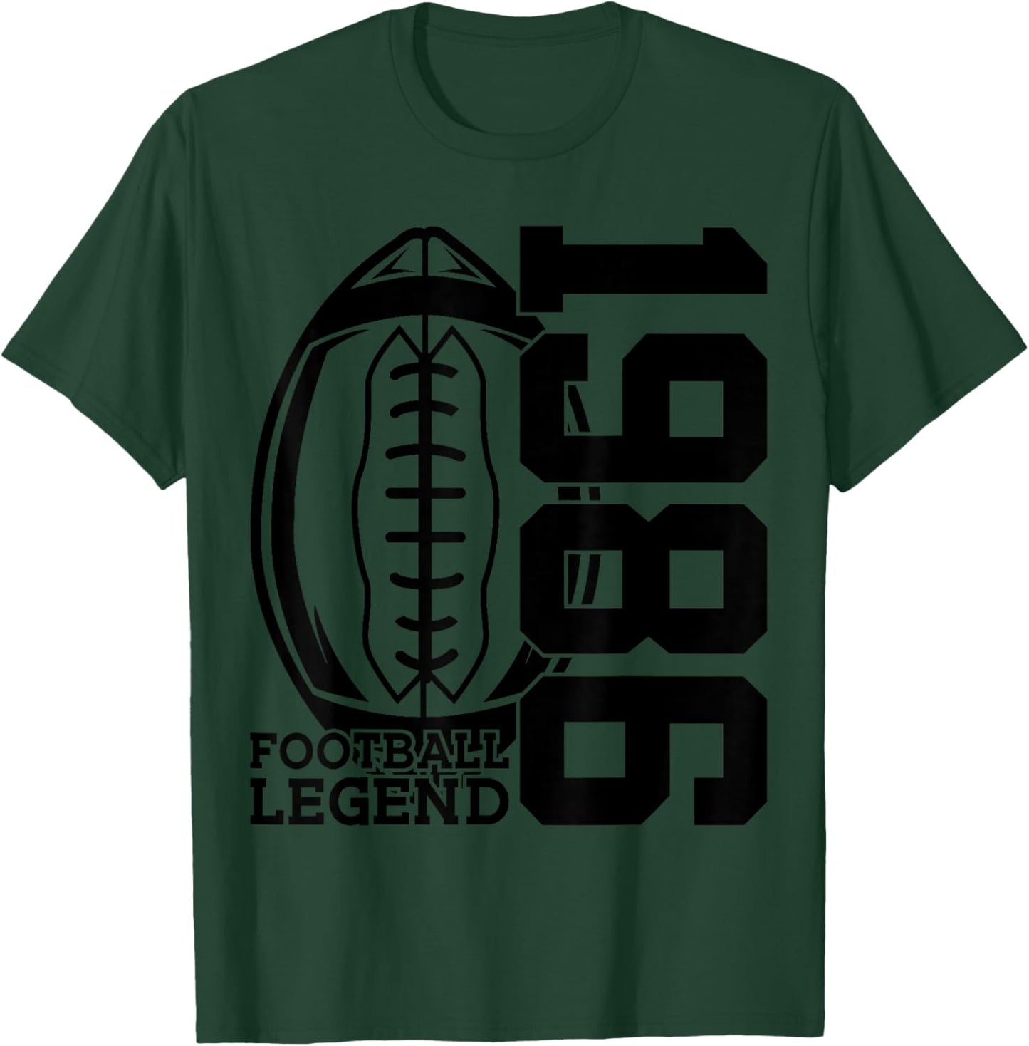 40 Football Legend 1986 40TH Birthday T-Shirt - T-Shirt | Forest
