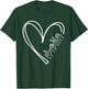 Valentines Day I Love You Hand Sign ASL Heart Women Men T-Shirt - T-Shirt | Forest